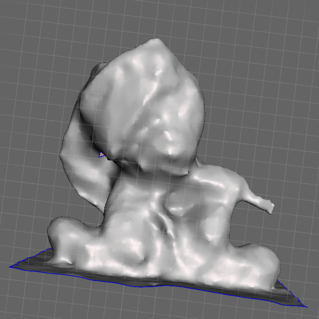 Then, when it was time to export once again, my phone and its compatibility with this app were terrible because whenever I tried to export any file format, the texture was lost. This was made in Meshmixer, but even when I opened my plush bunny in C4D, the same thing happened—the texture was totally lost.